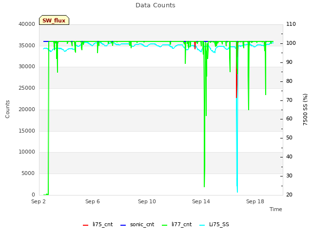 Explore the graph:Data Counts in a new window