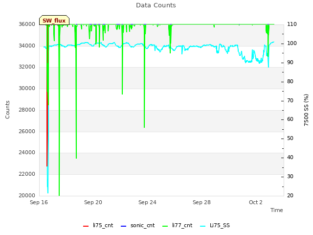 Explore the graph:Data Counts in a new window