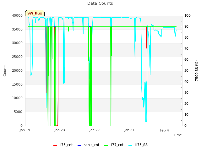 Explore the graph:Data Counts in a new window