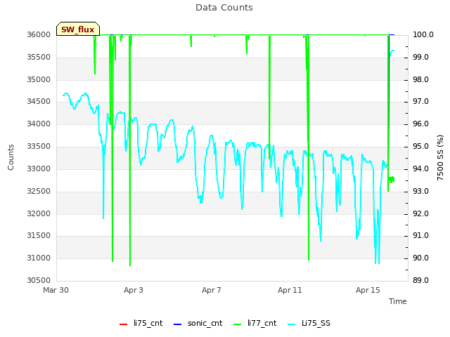 Explore the graph:Data Counts in a new window