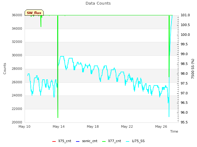 Explore the graph:Data Counts in a new window