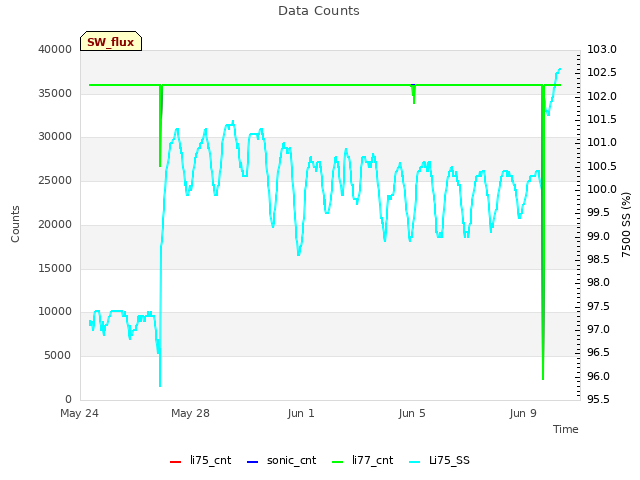 Explore the graph:Data Counts in a new window