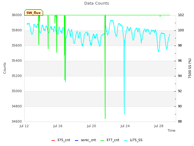 Explore the graph:Data Counts in a new window