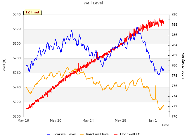 Explore the graph:Well Level in a new window