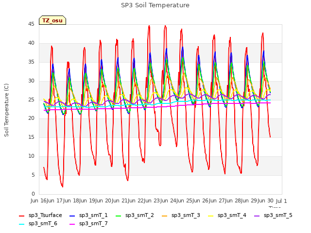 plot of SP3 Soil Temperature