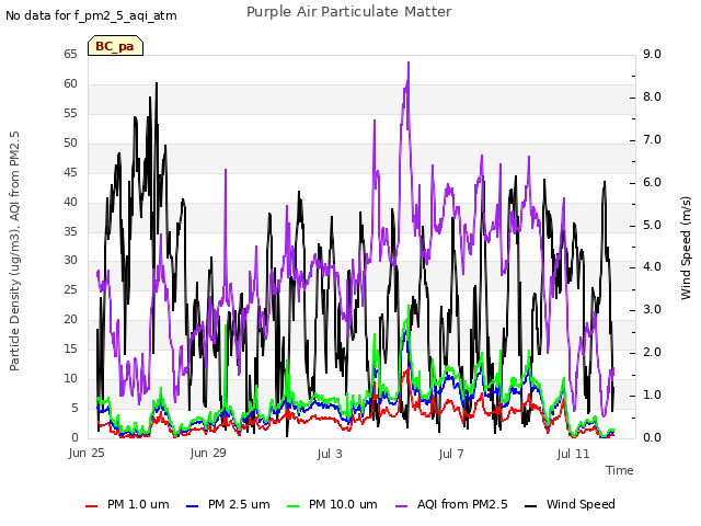 Explore the graph:Purple Air Particulate Matter in a new window