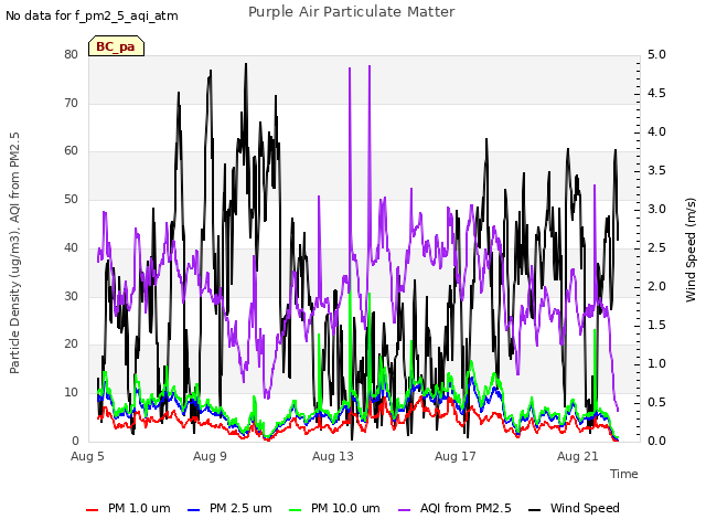 Explore the graph:Purple Air Particulate Matter in a new window