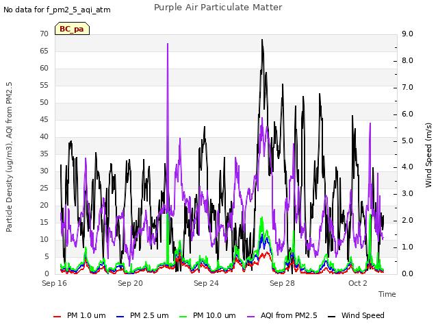 Explore the graph:Purple Air Particulate Matter in a new window