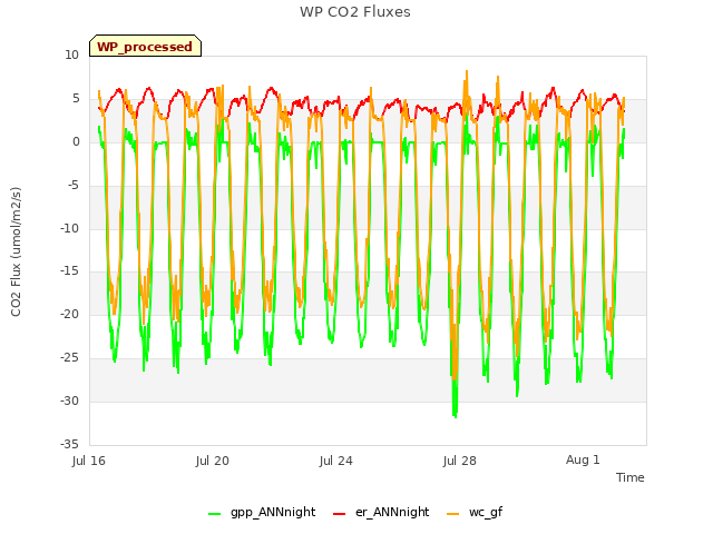 Explore the graph:WP CO2 Fluxes in a new window