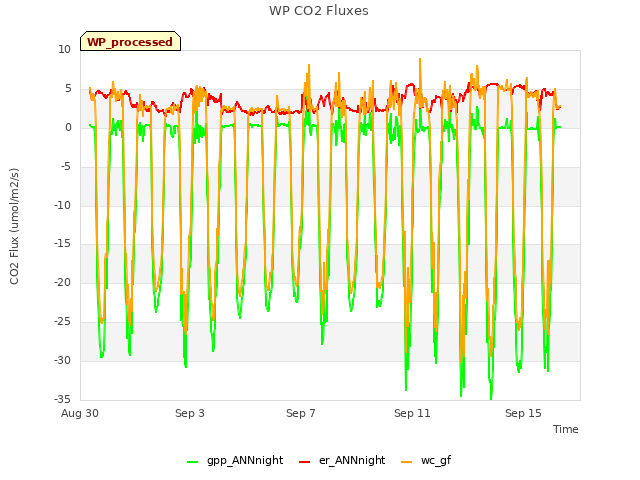 Explore the graph:WP CO2 Fluxes in a new window