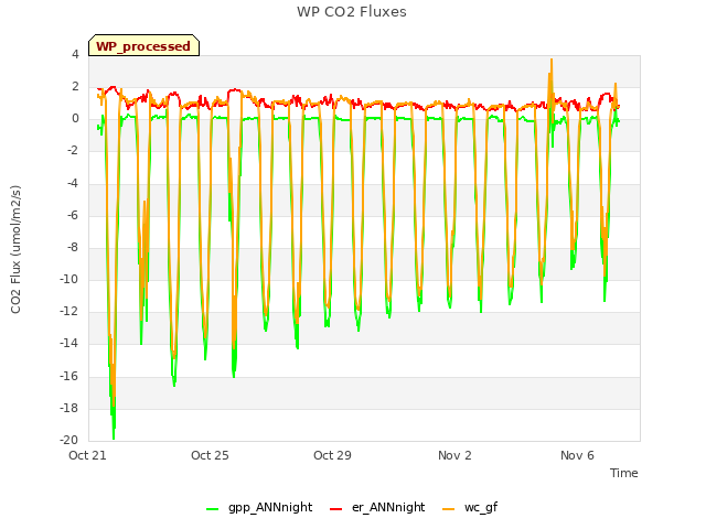 Explore the graph:WP CO2 Fluxes in a new window