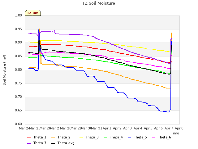 plot of TZ Soil Moisture