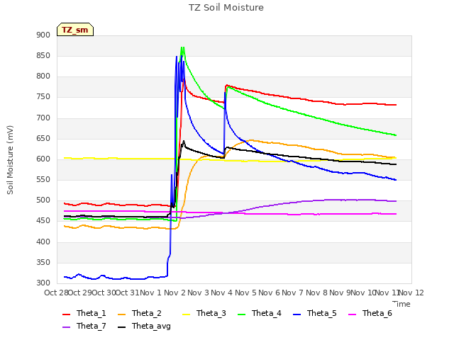 plot of TZ Soil Moisture