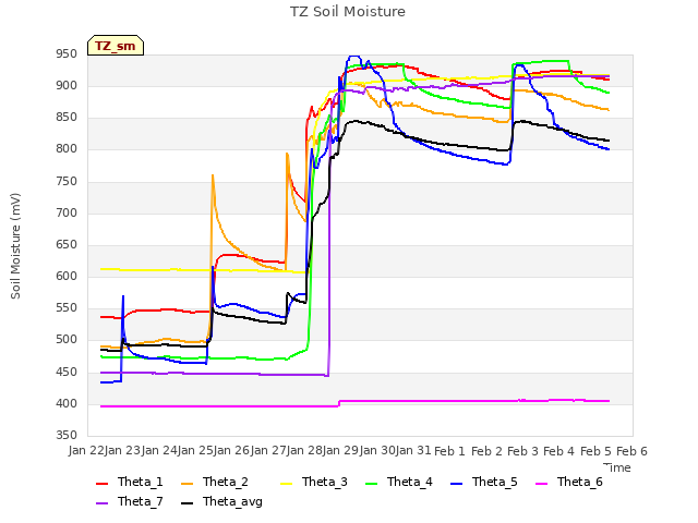 plot of TZ Soil Moisture