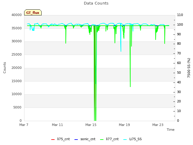 Explore the graph:Data Counts in a new window