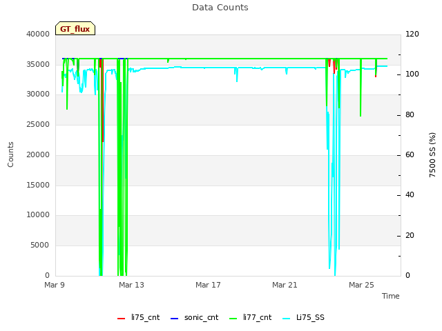 Explore the graph:Data Counts in a new window