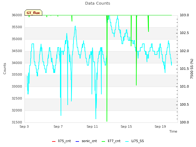 Explore the graph:Data Counts in a new window