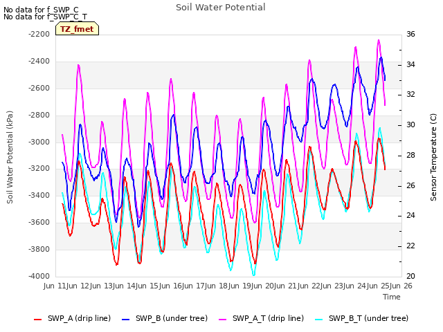 plot of Soil Water Potential