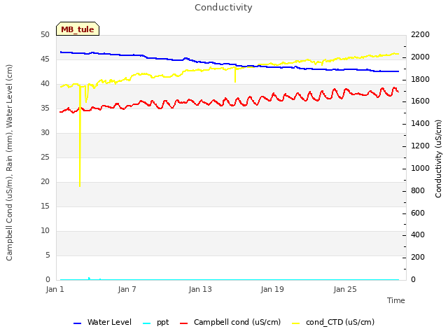 Graph showing Conductivity