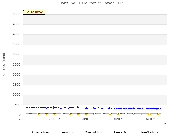 Explore the graph:Tonzi Soil CO2 Profile: Lower CO2 in a new window