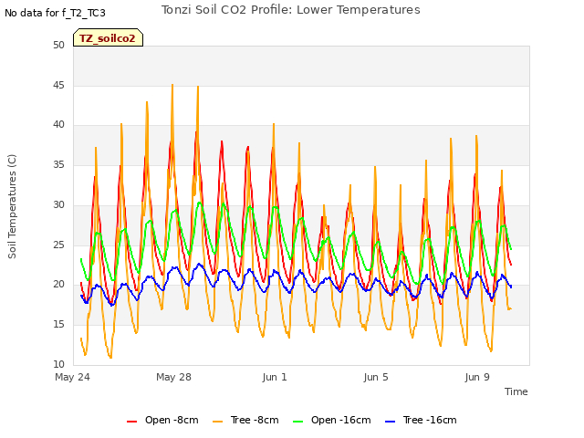 Explore the graph:Tonzi Soil CO2 Profile: Lower Temperatures in a new window