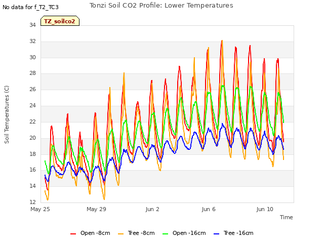Explore the graph:Tonzi Soil CO2 Profile: Lower Temperatures in a new window