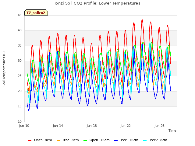 Explore the graph:Tonzi Soil CO2 Profile: Lower Temperatures in a new window