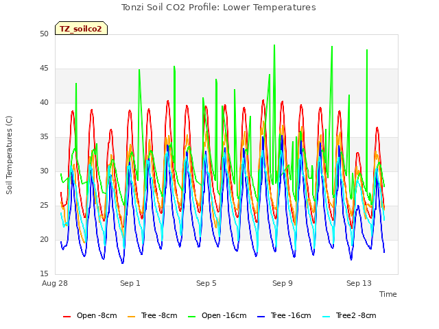 Explore the graph:Tonzi Soil CO2 Profile: Lower Temperatures in a new window