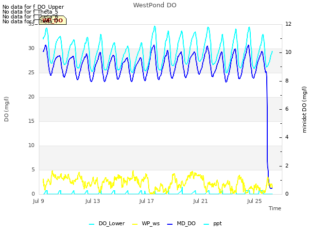 Explore the graph:WestPond DO in a new window