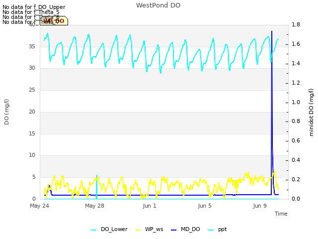 Explore the graph:WestPond DO in a new window