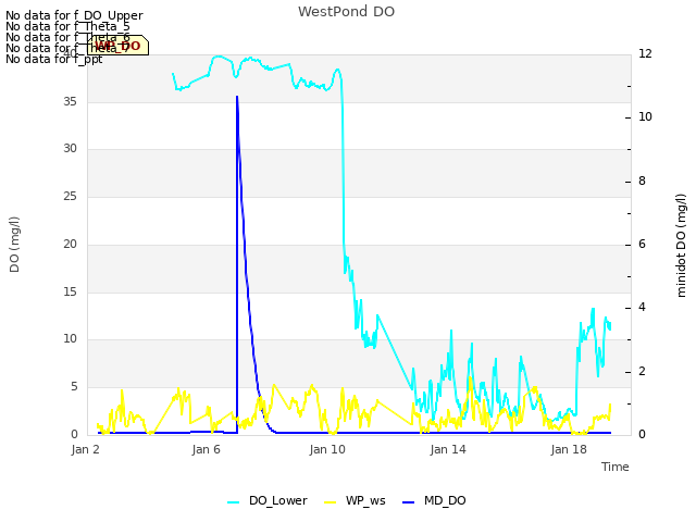 Explore the graph:WestPond DO in a new window