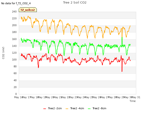 plot of Tree 2 Soil CO2