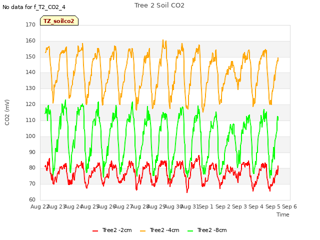 plot of Tree 2 Soil CO2