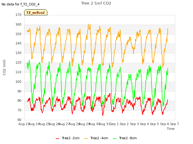 plot of Tree 2 Soil CO2