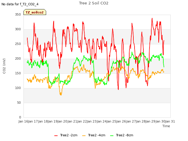 plot of Tree 2 Soil CO2