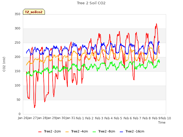 plot of Tree 2 Soil CO2