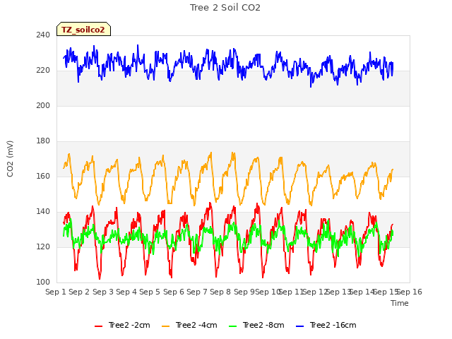 plot of Tree 2 Soil CO2