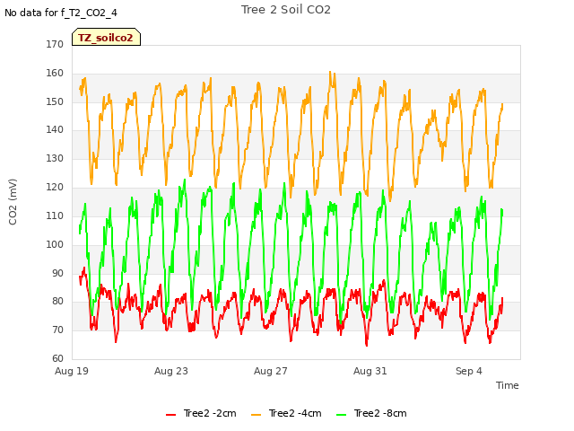 Explore the graph:Tree 2 Soil CO2 in a new window